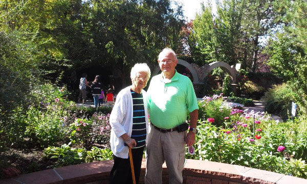 Frieda Ollech with hers son Helmut Bambl