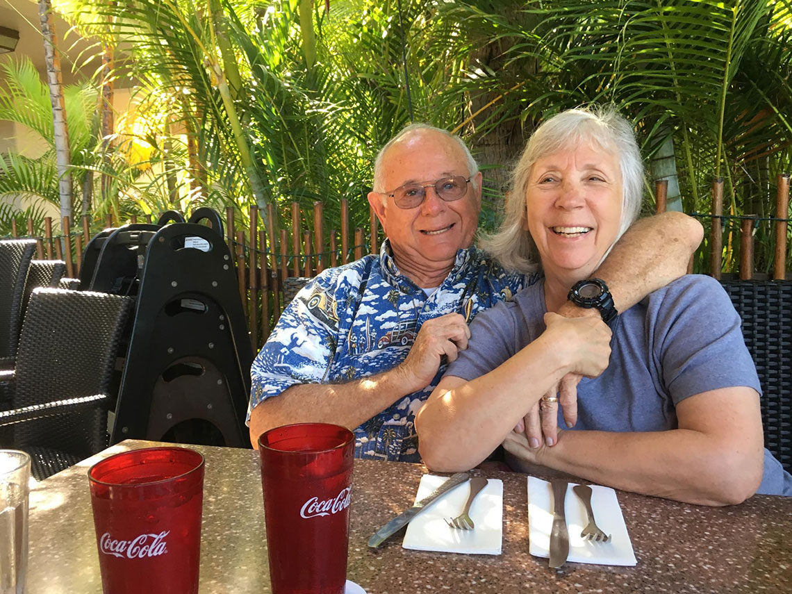 Helmut Bambl and Lark Bambl in Hawaii